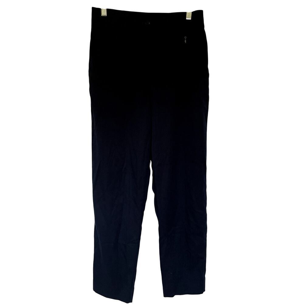 Tail white label navy straight leg pants high waist women's‎ 8 comfort stretch